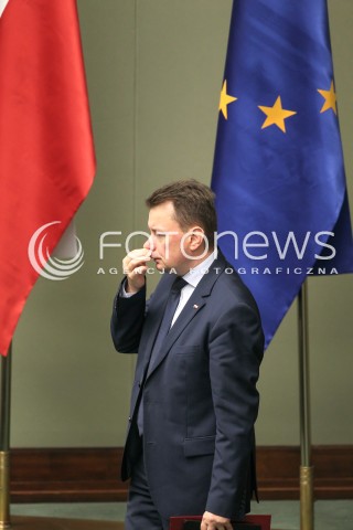  12.10.2017 WARSZAWA SEJM<br />POSIEDZENIE SEJMU RP<br />N/Z MARIUSZ BLASZCZAK<br /> 