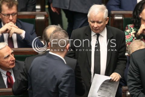  12.10.2017 WARSZAWA SEJM<br />POSIEDZENIE SEJMU RP<br />N/Z JAROSLAW KACZYNSKI<br /> 