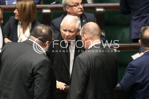  12.10.2017 WARSZAWA SEJM<br />POSIEDZENIE SEJMU RP<br />N/Z JAROSLAW KACZYNSKI<br /> 