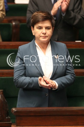  12.10.2017 WARSZAWA SEJM<br />POSIEDZENIE SEJMU RP<br />N/Z PREMIER BEATA SZYDLO<br /> 