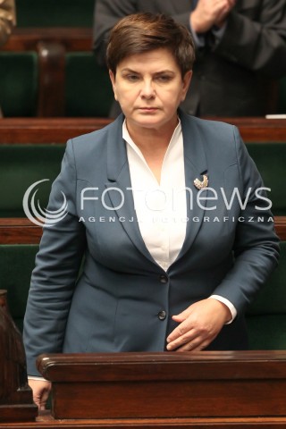  12.10.2017 WARSZAWA SEJM<br />POSIEDZENIE SEJMU RP<br />N/Z PREMIER BEATA SZYDLO<br /> 