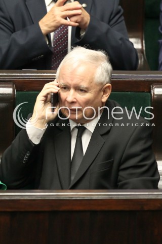  12.10.2017 WARSZAWA SEJM<br />POSIEDZENIE SEJMU RP<br />N/Z JAROSLAW KACZYNSKI<br /> 