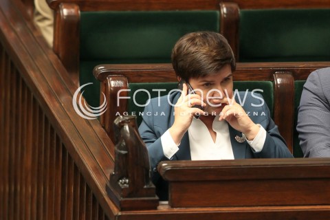  12.10.2017 WARSZAWA SEJM<br />POSIEDZENIE SEJMU RP<br />N/Z PREMIER BEATA SZYDLO<br /> 