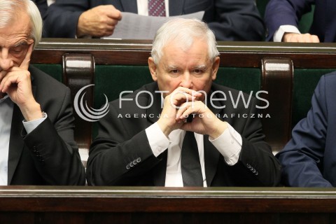  12.10.2017 WARSZAWA SEJM<br />POSIEDZENIE SEJMU RP<br />N/Z JAROSLAW KACZYNSKI<br /> 