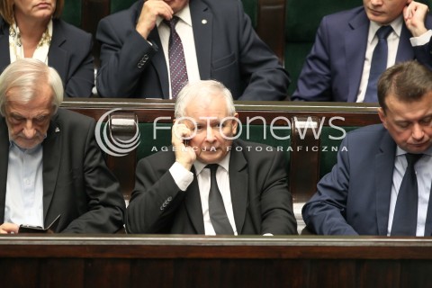  12.10.2017 WARSZAWA SEJM<br />POSIEDZENIE SEJMU RP<br />N/Z JAROSLAW KACZYNSKI<br /> 