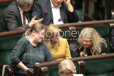  12.10.2017 WARSZAWA SEJM<br />POSIEDZENIE SEJMU RP<br />N/Z MALGORZATA WASSERMANN KRYSTYNA PAWLOWICZ<br /> 