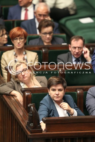  12.10.2017 WARSZAWA SEJM<br />POSIEDZENIE SEJMU RP<br />N/Z PREMIER BEATA SZYDLO<br /> 