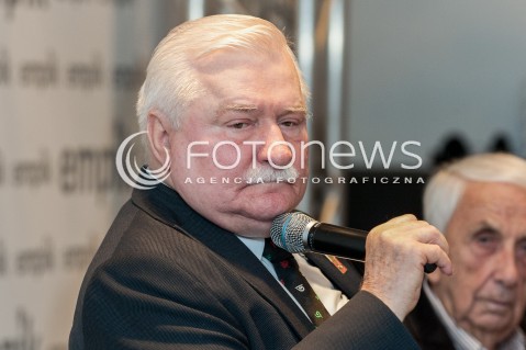  12.10.2017 WARSZAWA<br />PREMIERA KSIAZKI JA Z LECHEM WALESA ROZMAWIAJA ANDRZEJ BODNAR CEZARY LAZAREWICZ<br />N/Z LECH WALESA<br /> 
