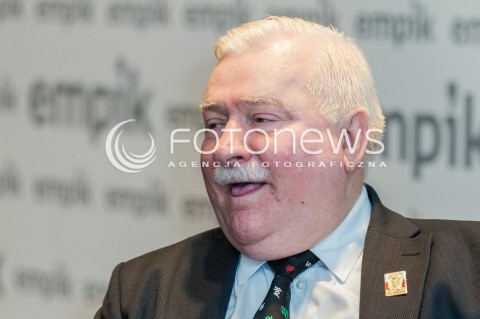  12.10.2017 WARSZAWA<br />PREMIERA KSIAZKI JA Z LECHEM WALESA ROZMAWIAJA ANDRZEJ BODNAR CEZARY LAZAREWICZ<br />N/Z LECH WALESA<br /> 