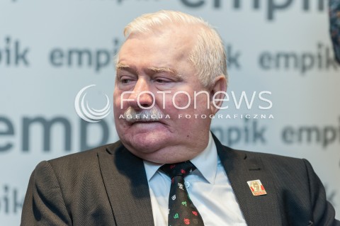  12.10.2017 WARSZAWA<br />PREMIERA KSIAZKI JA Z LECHEM WALESA ROZMAWIAJA ANDRZEJ BODNAR CEZARY LAZAREWICZ<br />N/Z LECH WALESA<br /> 