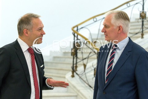  13.10.2017 WARSZAWA <br />POSIEDZENIE SEJMU<br />N/Z JAROSLAW GOWIN JACEK ZALEK<br /> 