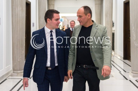  13.10.2017 WARSZAWA <br />POSIEDZENIE SEJMU<br />N/Z PAWEL KUKIZ LUKASZ RZEPECKI<br /> 