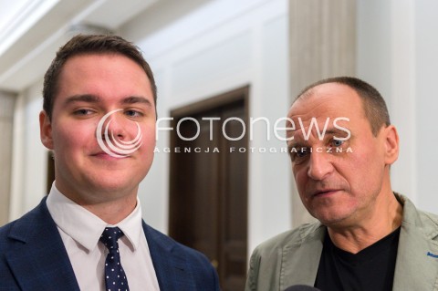  13.10.2017 WARSZAWA <br />POSIEDZENIE SEJMU<br />N/Z PAWEL KUKIZ LUKASZ RZEPECKI<br /> 