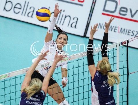  14.10.2017 RZESZOW <br />SIATKOWKA LIGA SIATKOWKI KOBIET LSK 2017/2018 WOMEN VOLLEYBALL POLAND POLISH LEAGUE <br />MECZ DEVELOPRES SKYRES RZESZOW - KS PALAC BYDGOSZCZ <br />N/Z KLAUDIA KACZOROWSKA <br /> 