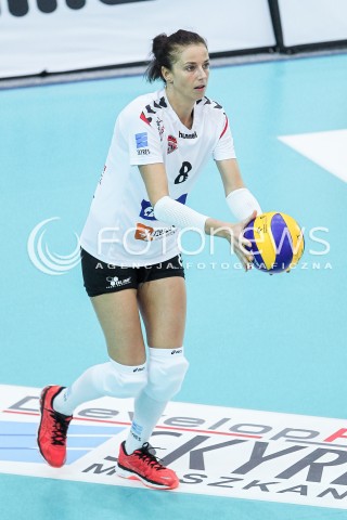  14.10.2017 RZESZOW <br />SIATKOWKA LIGA SIATKOWKI KOBIET LSK 2017/2018 WOMEN VOLLEYBALL POLAND POLISH LEAGUE <br />MECZ DEVELOPRES SKYRES RZESZOW - KS PALAC BYDGOSZCZ <br />N/Z ANNA KACZMAR SYLWETKA <br /> 