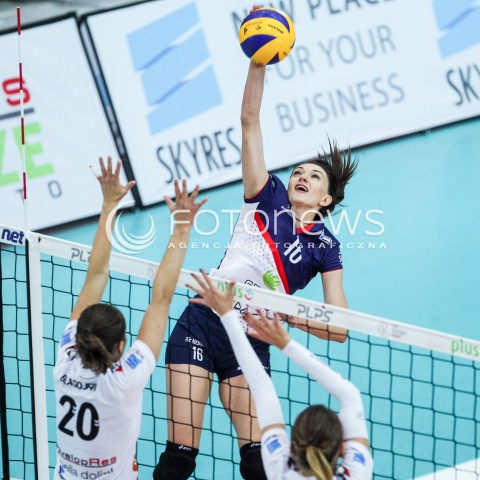  14.10.2017 RZESZOW <br />SIATKOWKA LIGA SIATKOWKI KOBIET LSK 2017/2018 WOMEN VOLLEYBALL POLAND POLISH LEAGUE <br />MECZ DEVELOPRES SKYRES RZESZOW - KS PALAC BYDGOSZCZ <br />N/Z SANDRA SZCZYGIOL <br /> 