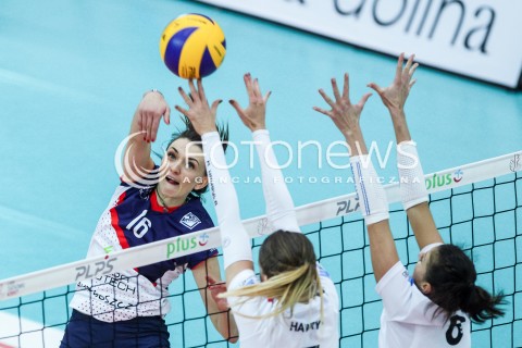  14.10.2017 RZESZOW <br />SIATKOWKA LIGA SIATKOWKI KOBIET LSK 2017/2018 WOMEN VOLLEYBALL POLAND POLISH LEAGUE <br />MECZ DEVELOPRES SKYRES RZESZOW - KS PALAC BYDGOSZCZ <br />N/Z SANDRA SZCZYGIOL <br /> 
