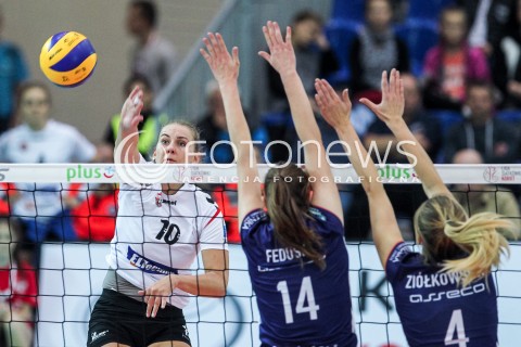 14.10.2017 RZESZOW <br />SIATKOWKA LIGA SIATKOWKI KOBIET LSK 2017/2018 WOMEN VOLLEYBALL POLAND POLISH LEAGUE <br />MECZ DEVELOPRES SKYRES RZESZOW - KS PALAC BYDGOSZCZ <br />N/Z ADELA HELIC <br /> 