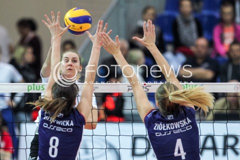  14.10.2017 RZESZOW <br />SIATKOWKA LIGA SIATKOWKI KOBIET LSK 2017/2018 WOMEN VOLLEYBALL POLAND POLISH LEAGUE <br />MECZ DEVELOPRES SKYRES RZESZOW - KS PALAC BYDGOSZCZ <br />N/Z ADELA HELIC <br /> 