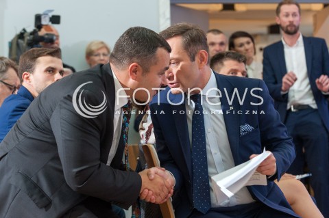  15.10.2017 WARSZAWA<br />KONWENCJA PARTII NOWOCZESNA<br />N/Z SLAWOMIR POTAPOWICZ PAWEL RABIEJ<br /> 