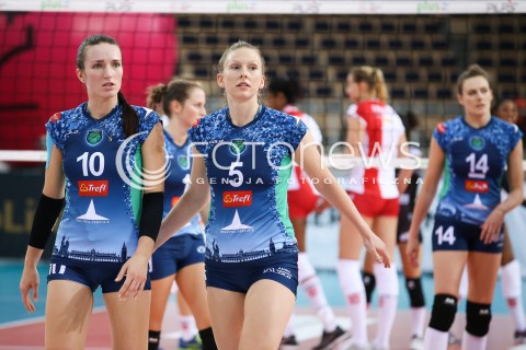  16.10.2017 LODZ SIATKOWKA <br />
ORLEN LIGA  SEZON 2017/2018 <br />
LKS COMMERCECON LODZ - TREFL PROXIMA KRAKOW<br />
N/Z SARAH CLEMENT DARIA PASZEK<br />
 