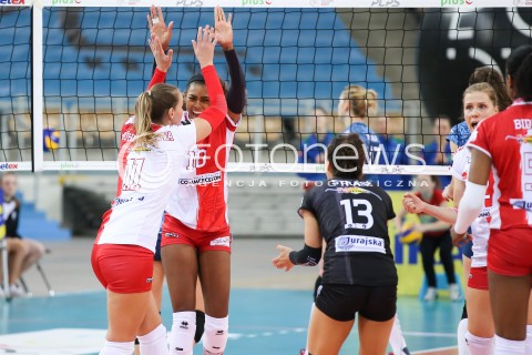  16.10.2017 LODZ SIATKOWKA <br />
ORLEN LIGA  SEZON 2017/2018 <br />
LKS COMMERCECON LODZ - TREFL PROXIMA KRAKOW<br />
N/Z RADOSC EMOCJE WYGRANA DEJA MCCLENDON<br />
 