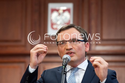  16.10.2017 WARSZAWA<br />KONFERENCJA MINISTRA SPRAWIEDLIWOSCI W SADZIE OKREGOWYM<br />N/Z ZBIGNIEW ZIOBRO<br /> 