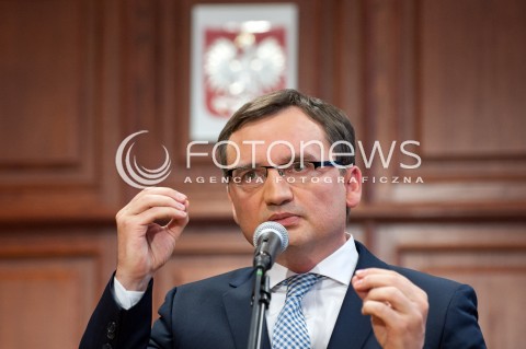 Konferencja ministra sprawiedliwości w Warszawie