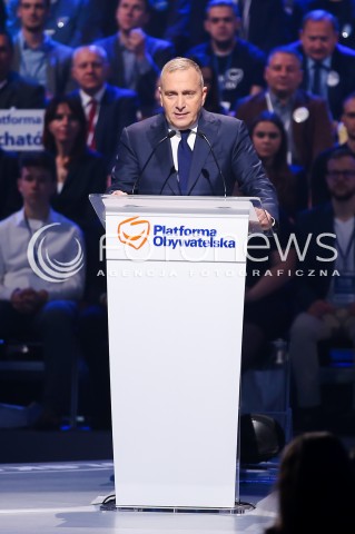  21.10.2017 LODZ<br />KONWENCJA PLATFORMY OBYWATELSKIEJ W LODZI<br />N/Z GRZEGORZ SCHETYNA<br /> 