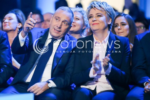  21.10.2017 LODZ<br />KONWENCJA PLATFORMY OBYWATELSKIEJ W LODZI<br />N/Z GRZEGORZ SCHETYNA HANNA ZDANOWSKA<br /> 