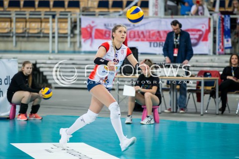  21.10.2017 LODZ SIATKOWKA <br />
ORLEN LIGA SEZON 2017/2018 <br />
GROT BUDOWLANI LODZ - POLI BUDOWLANI TORUN<br />
N/Z MARTYNA GRAJBER SYLWETKA<br />
 