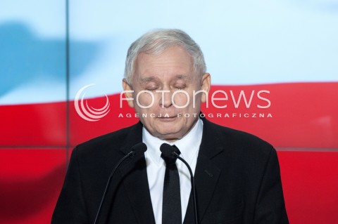  21.10.2017 WARSZAWA<br />OSWIADCZENIE ZJEDNOCZONEJ PRAWICY<br />N/Z JAROSLAW KACZYNSKI<br /> 