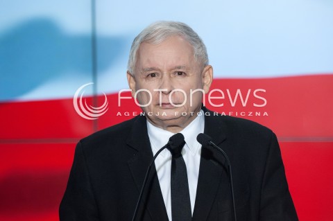  21.10.2017 WARSZAWA<br />OSWIADCZENIE ZJEDNOCZONEJ PRAWICY<br />N/Z JAROSLAW KACZYNSKI<br /> 