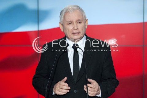  21.10.2017 WARSZAWA<br />OSWIADCZENIE ZJEDNOCZONEJ PRAWICY<br />N/Z JAROSLAW KACZYNSKI<br /> 