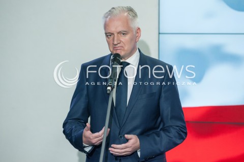  21.10.2017 WARSZAWA<br />OSWIADCZENIE ZJEDNOCZONEJ PRAWICY<br />N/Z JAROSLAW GOWIN<br /> 