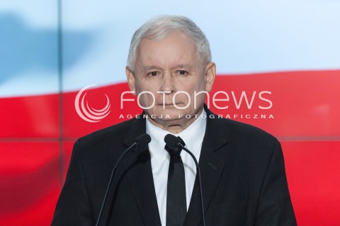  21.10.2017 WARSZAWA<br />OSWIADCZENIE ZJEDNOCZONEJ PRAWICY<br />N/Z JAROSLAW KACZYNSKI<br /> 