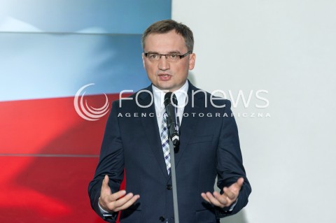  21.10.2017 WARSZAWA<br />OSWIADCZENIE ZJEDNOCZONEJ PRAWICY<br />N/Z ZBIGNIEW ZIOBRO<br /> 