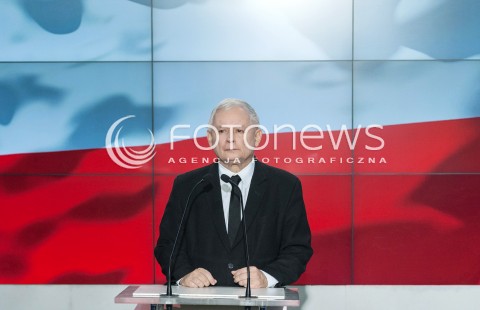  21.10.2017 WARSZAWA<br />OSWIADCZENIE ZJEDNOCZONEJ PRAWICY<br />N/Z JAROSLAW KACZYNSKI <br /> 