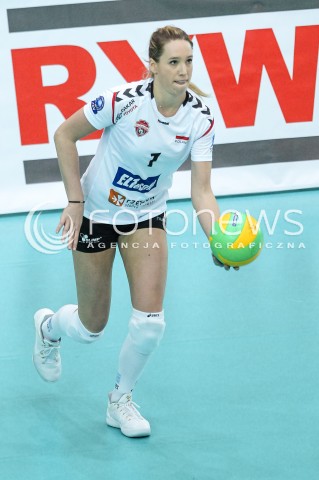  21.10.2017 RZESZOW POLAND<br />SIATKOWKA LIGA MISTRZYN <br />2018 CEV VOLLEYBALL CHAMPIONS LEAGUE - WOMEN <br />MECZ DEVELOPRES SKYRES RZESZOW - HAPOEL KFAR SABA <br />N/Z HELENE ROUSSEAUX SYLWETKA <br /> 