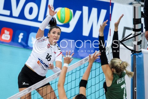  21.10.2017 RZESZOW POLAND<br />SIATKOWKA LIGA MISTRZYN <br />2018 CEV VOLLEYBALL CHAMPIONS LEAGUE - WOMEN <br />MECZ DEVELOPRES SKYRES RZESZOW - HAPOEL KFAR SABA <br />N/Z KLAUDIA KACZOROWSKA <br /> 