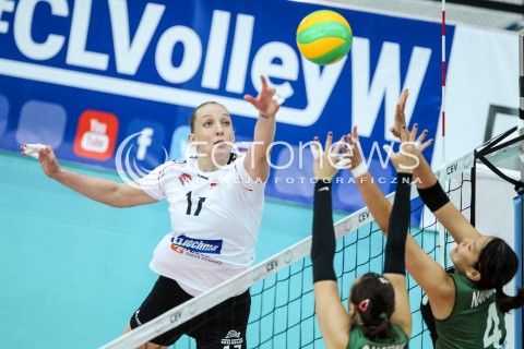  21.10.2017 RZESZOW POLAND<br />SIATKOWKA LIGA MISTRZYN <br />2018 CEV VOLLEYBALL CHAMPIONS LEAGUE - WOMEN <br />MECZ DEVELOPRES SKYRES RZESZOW - HAPOEL KFAR SABA <br />N/Z JULIIA ANDRUSZKO <br /> 