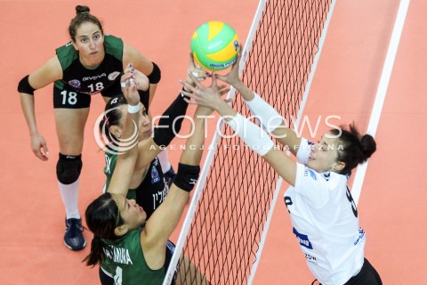  21.10.2017 RZESZOW POLAND<br />SIATKOWKA LIGA MISTRZYN <br />2018 CEV VOLLEYBALL CHAMPIONS LEAGUE - WOMEN <br />MECZ DEVELOPRES SKYRES RZESZOW - HAPOEL KFAR SABA <br />N/Z ANNA KACZMAR AYUMI NAKAMURA <br /> 