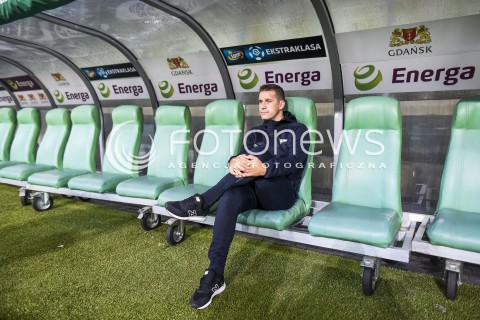 21.10.2017 GDANSK <br />PILKA NOZNA - EKSTRAKLASA SEZON 2017/2018<br />MECZ LECHIA GDANSK - LECH POZNAN<br />N/Z ADAM OWEN<br /> 