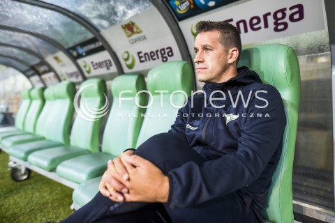  21.10.2017 GDANSK <br />PILKA NOZNA - EKSTRAKLASA SEZON 2017/2018<br />MECZ LECHIA GDANSK - LECH POZNAN<br />N/Z ADAM OWEN<br /> 