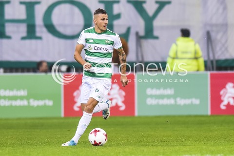  21.10.2017 GDANSK <br />PILKA NOZNA - EKSTRAKLASA SEZON 2017/2018<br />MECZ LECHIA GDANSK - LECH POZNAN<br />N/Z MATO MILOS<br /> 