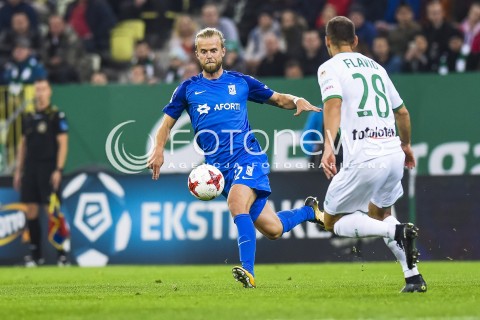  21.10.2017 GDANSK <br />PILKA NOZNA - EKSTRAKLASA SEZON 2017/2018<br />MECZ LECHIA GDANSK - LECH POZNAN<br />N/Z CHRISTIAN GYTKJAER<br /> 