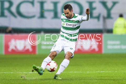  21.10.2017 GDANSK <br />PILKA NOZNA - EKSTRAKLASA SEZON 2017/2018<br />MECZ LECHIA GDANSK - LECH POZNAN<br />N/Z SIMEON SLAWCZEW<br /> 