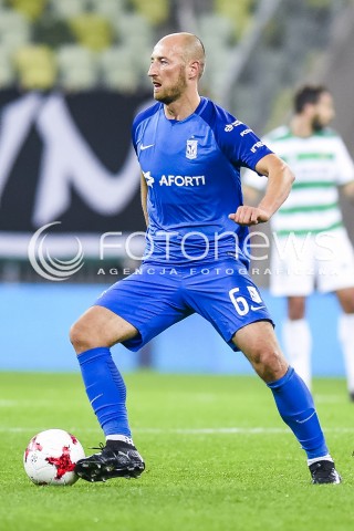  21.10.2017 GDANSK <br />PILKA NOZNA - EKSTRAKLASA SEZON 2017/2018<br />MECZ LECHIA GDANSK - LECH POZNAN<br />N/Z LUKASZ TRALKA<br /> 