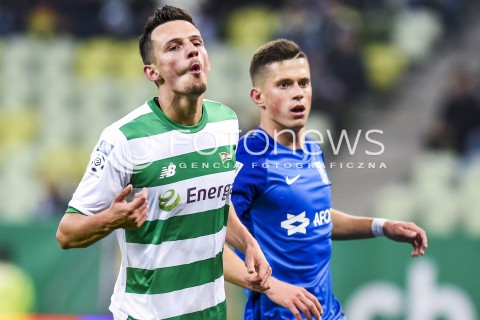  21.10.2017 GDANSK <br />PILKA NOZNA - EKSTRAKLASA SEZON 2017/2018<br />MECZ LECHIA GDANSK - LECH POZNAN<br />N/Z RAFAL WOLSKI<br /> 