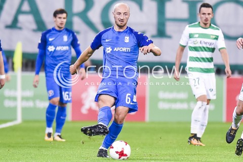  21.10.2017 GDANSK <br />PILKA NOZNA - EKSTRAKLASA SEZON 2017/2018<br />MECZ LECHIA GDANSK - LECH POZNAN<br />N/Z LUKASZ TRALKA<br /> 